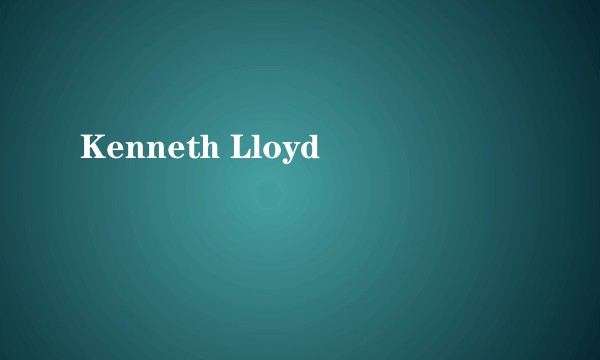 Kenneth Lloyd