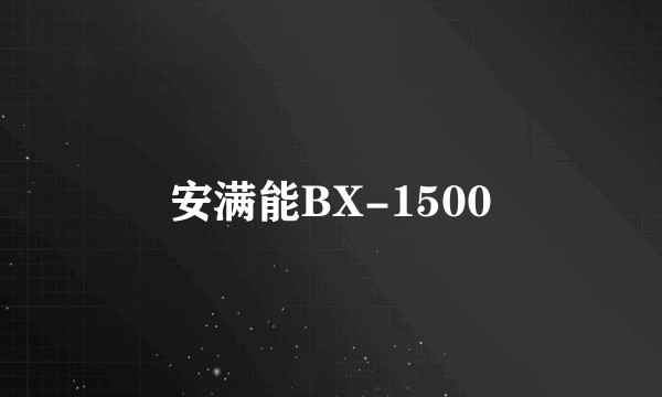 安满能BX-1500
