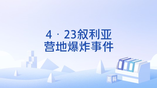 4·23叙利亚营地爆炸事件