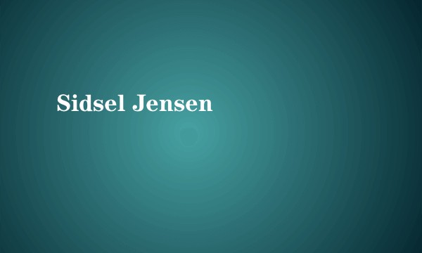 Sidsel Jensen