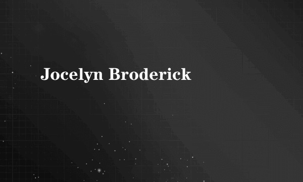 Jocelyn Broderick