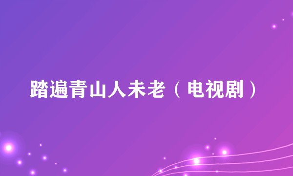 踏遍青山人未老（电视剧）