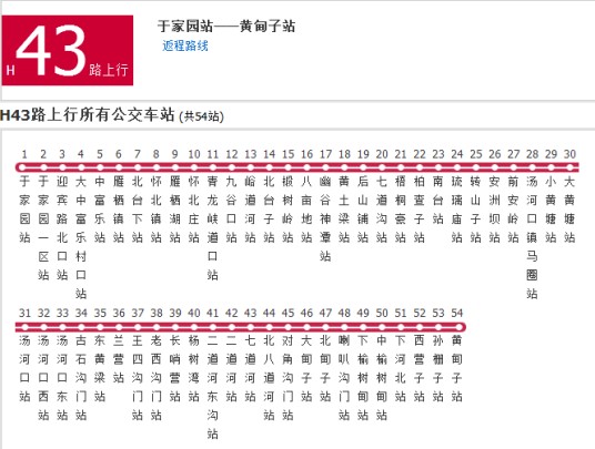北京公交H43路