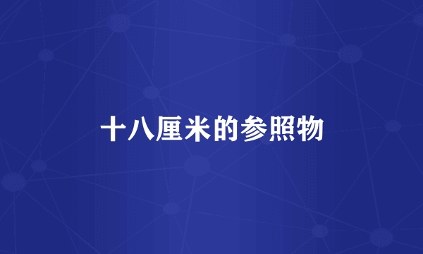 十八厘米的参照物