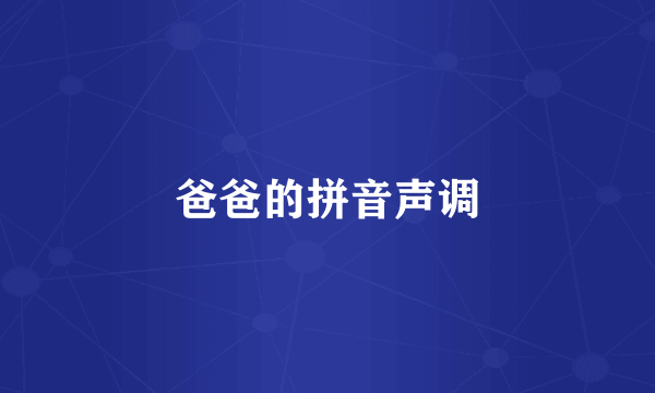 爸爸的拼音声调