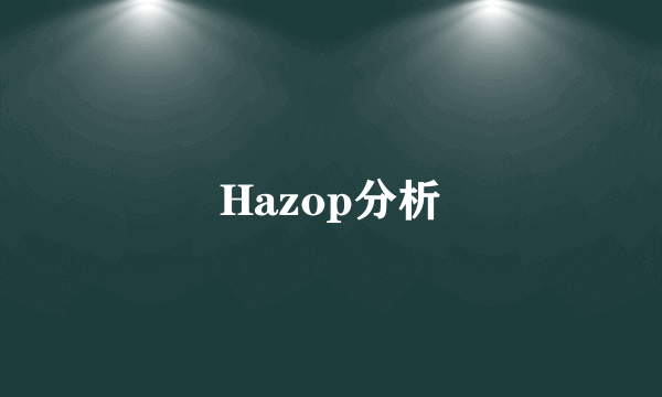 Hazop分析