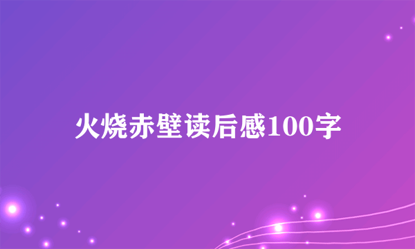 火烧赤壁读后感100字