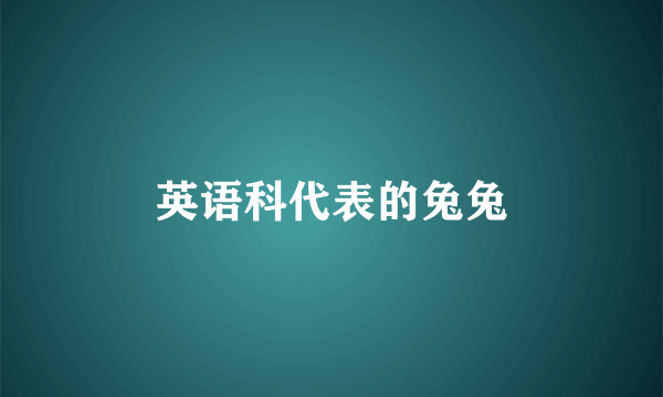 英语科代表的兔兔