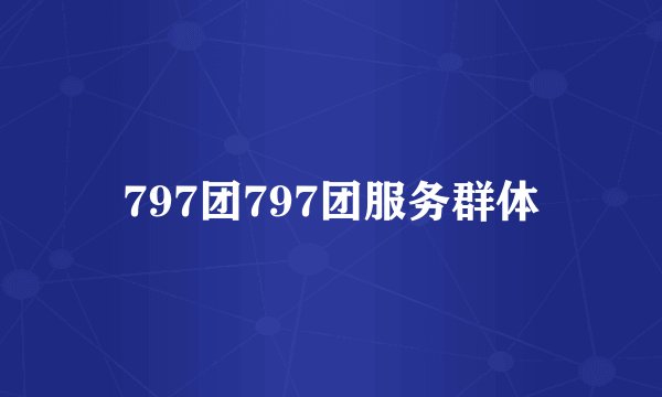 797团797团服务群体
