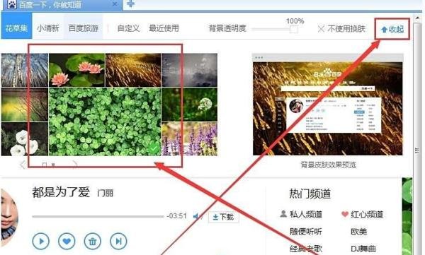 怎么设置百度首页皮肤