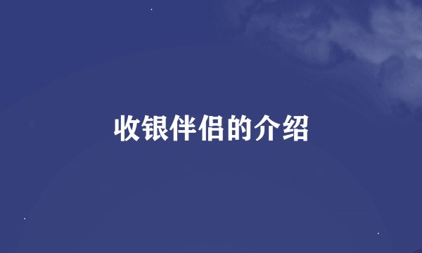 收银伴侣的介绍