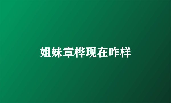 姐妹章桦现在咋样