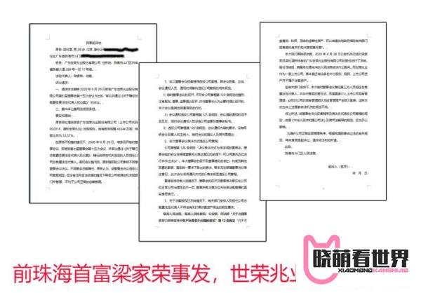 前珠海首富梁家荣事发,世荣兆业震荡引关注