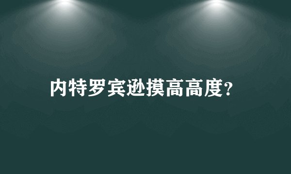 内特罗宾逊摸高高度？