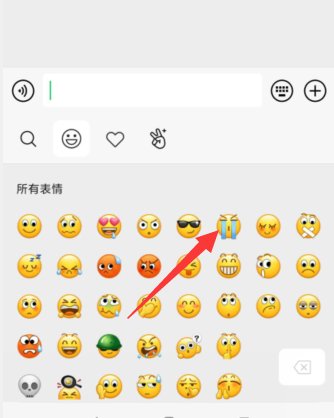 微信表情中,哪个是泪奔的表情?