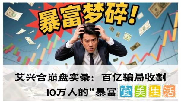 艾兴合崩盘实录：百亿骗局收割10万人的“暴富梦”，震哥带你扒开资金盘的画皮