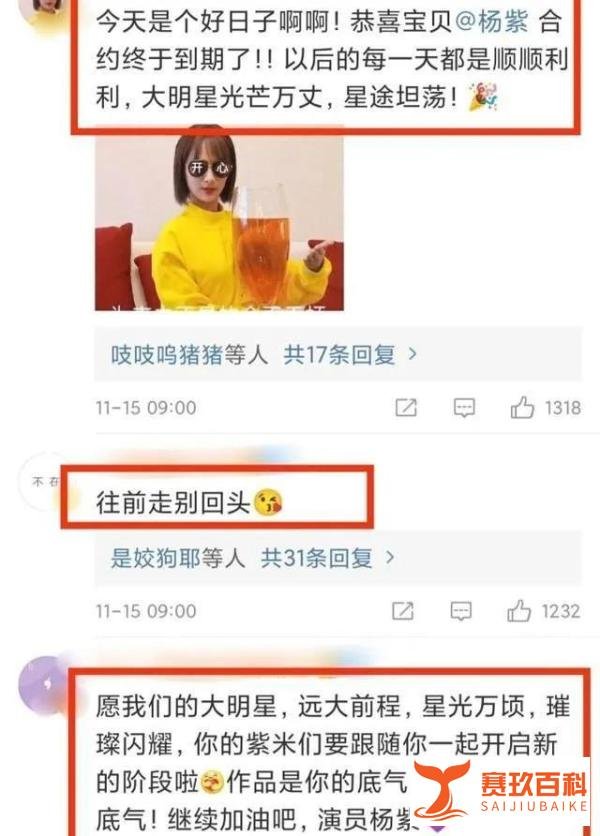 六年合约到期,杨紫放弃与欢瑞世纪续约,选择离开