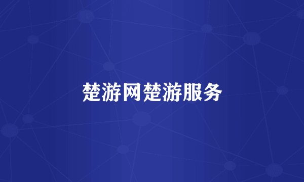 楚游网楚游服务