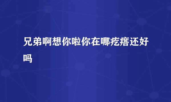 兄弟啊想你啦你在哪疙瘩还好吗