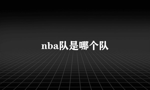 nba队是哪个队