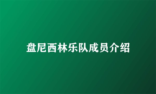 盘尼西林乐队成员介绍