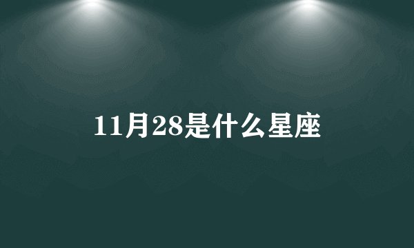 11月28是什么星座