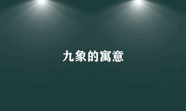 九象的寓意