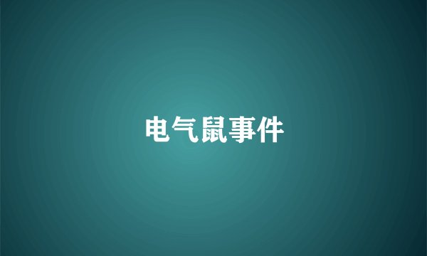 电气鼠事件