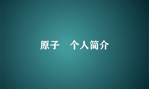 原子鏸个人简介