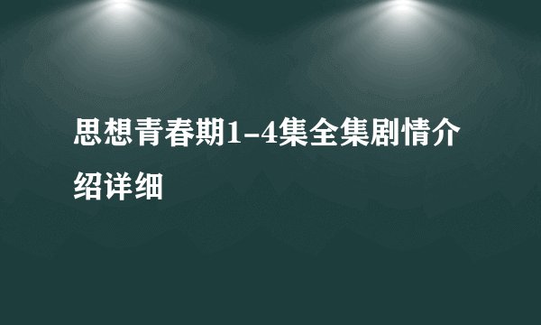 思想青春期1-4集全集剧情介绍详细