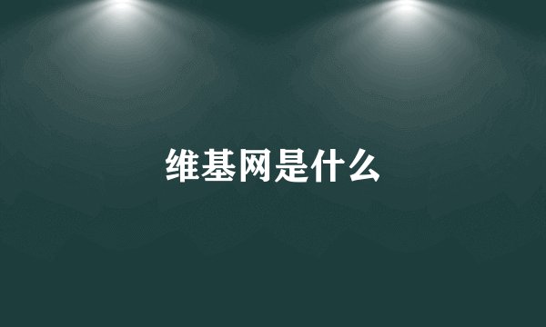 维基网是什么