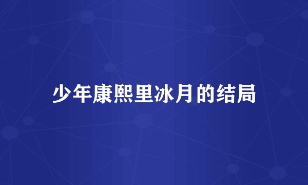 少年康熙里冰月的结局
