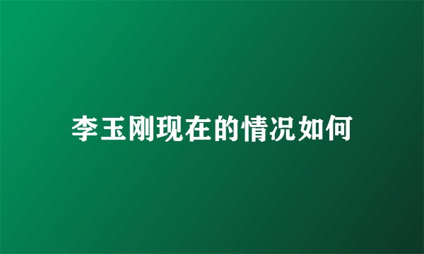 李玉刚现在的情况如何