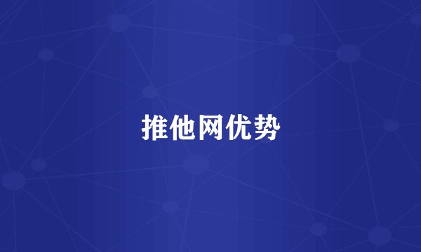 推他网优势