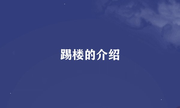 踢楼的介绍