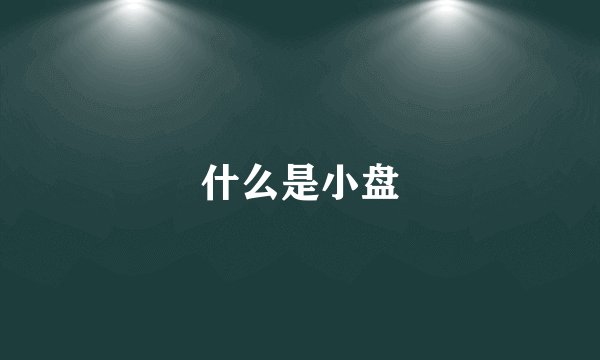 什么是小盘