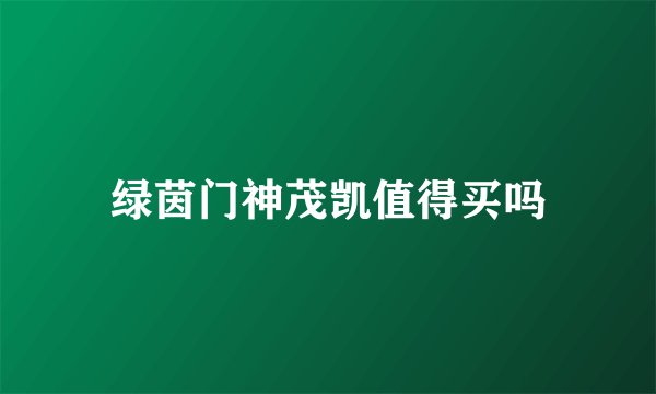 绿茵门神茂凯值得买吗