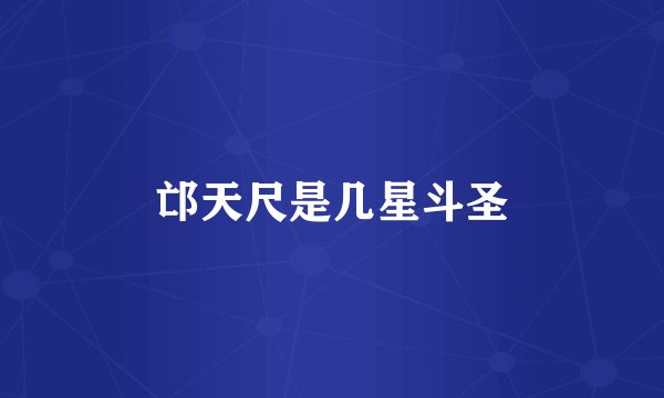 邙天尺是几星斗圣