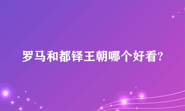 罗马和都铎王朝哪个好看?