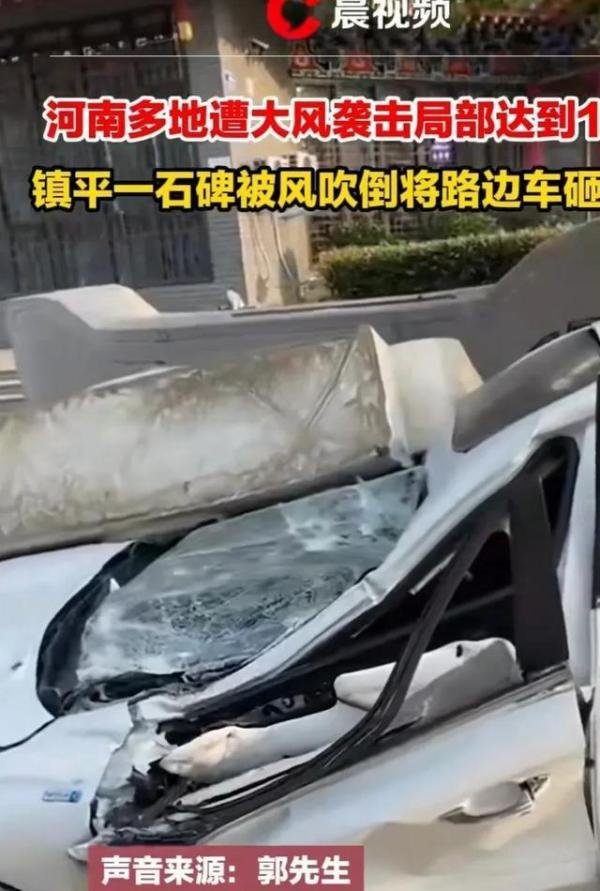 河南大风吹倒路灯 行人不幸被砸身亡