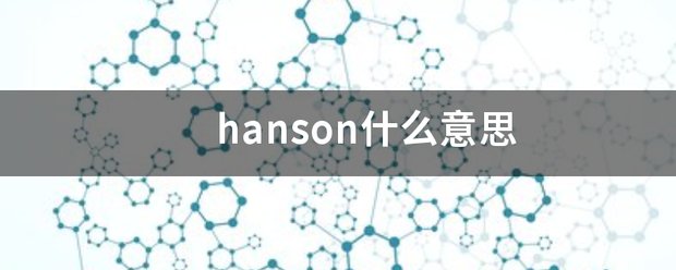 hanson什么意思