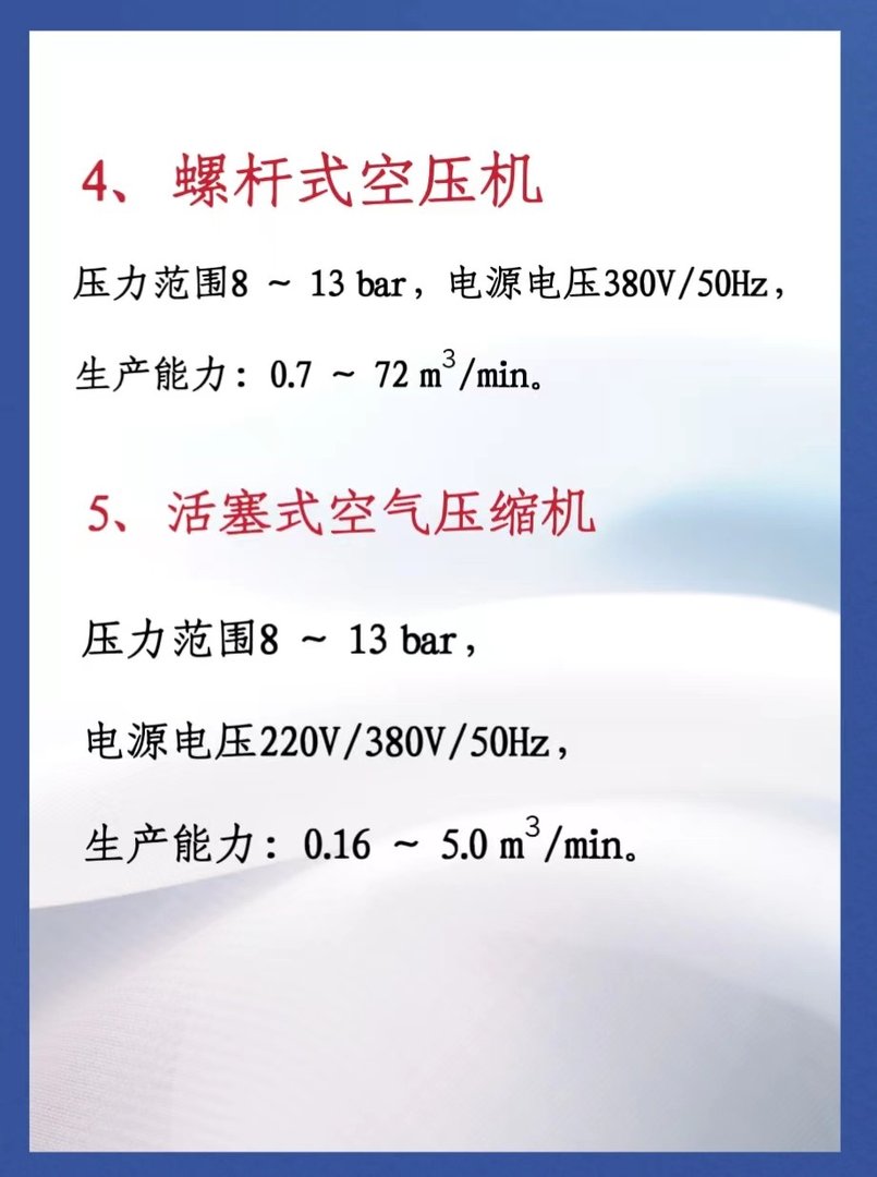 空压机的型号有哪些呢?