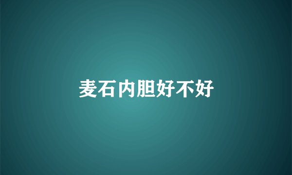 麦石内胆好不好
