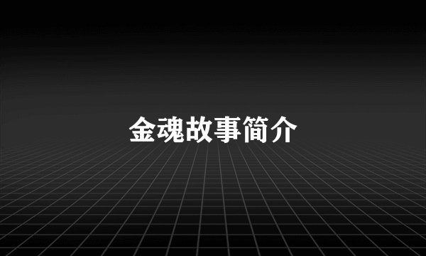 金魂故事简介