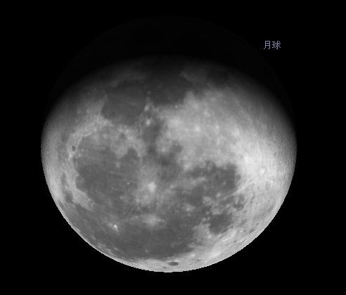 2012年2月11日晚的月亮是什么样子的?