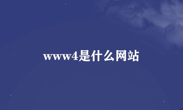 www4是什么网站