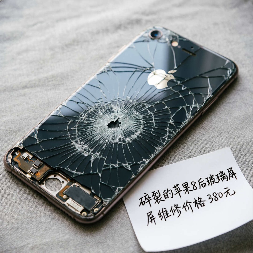 苹果8后屏幕碎了多少钱换一个