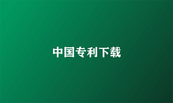 中国专利下载
