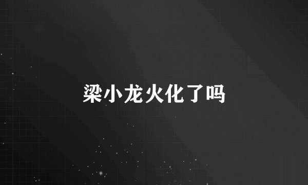 梁小龙火化了吗