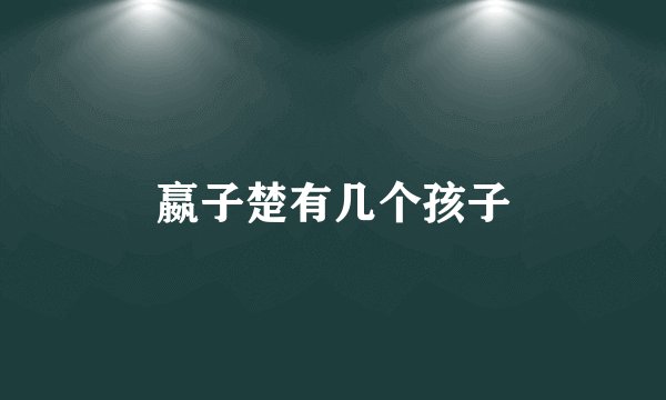 嬴子楚有几个孩子